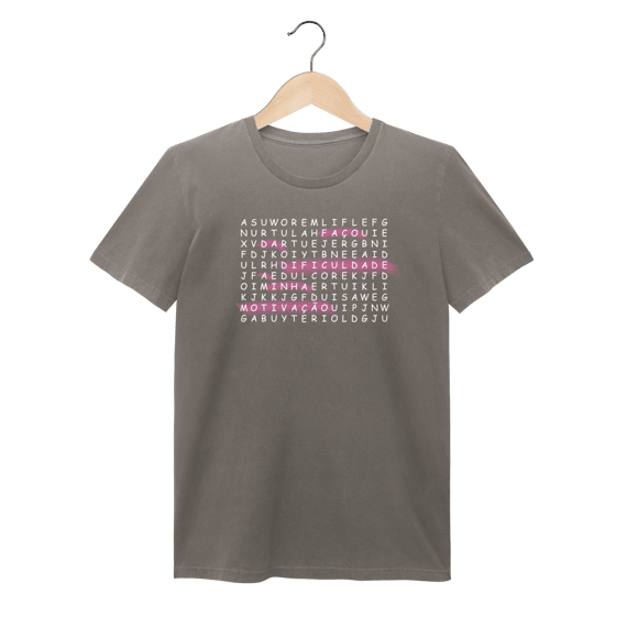 Baby Look Estonada - Caça Palavras