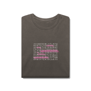 Nome do produtoCamiseta Estonada - Caça Palavras