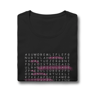 Nome do produtoBaby Look Quality - Caça Palavras