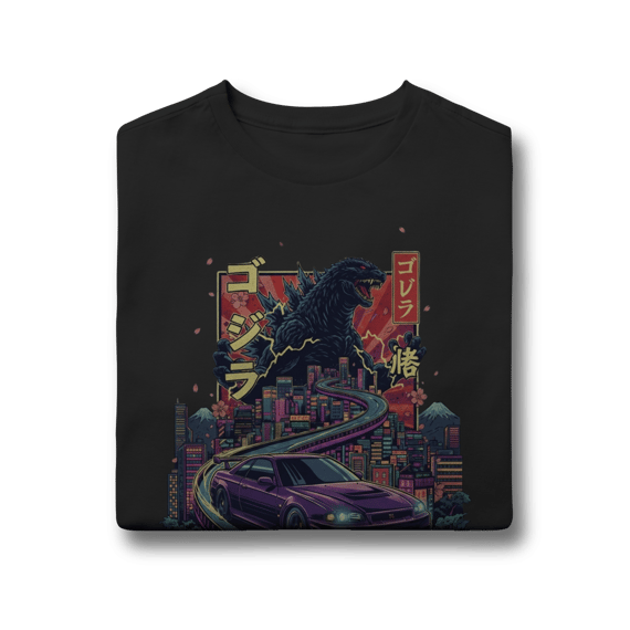 Camiseta Infantil (10 a 14) - Godzilla Run