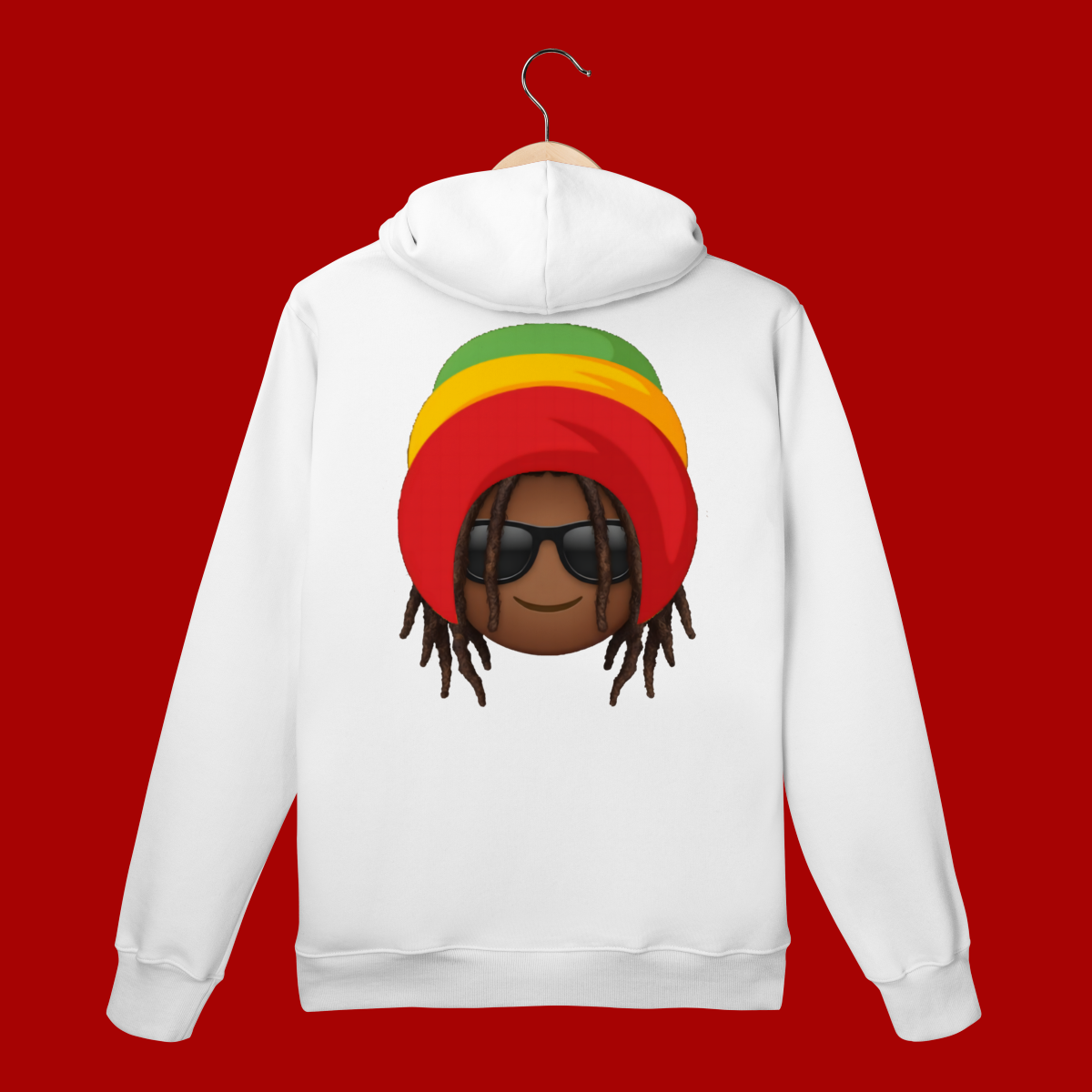 Nome do produto: Moleton Prime Canguru Black Emoji Jamaica