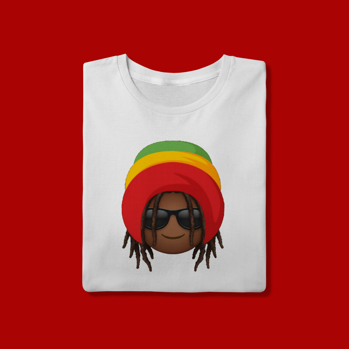 Nome do produto: T-Shirt Quality Black Emoji Jamaica