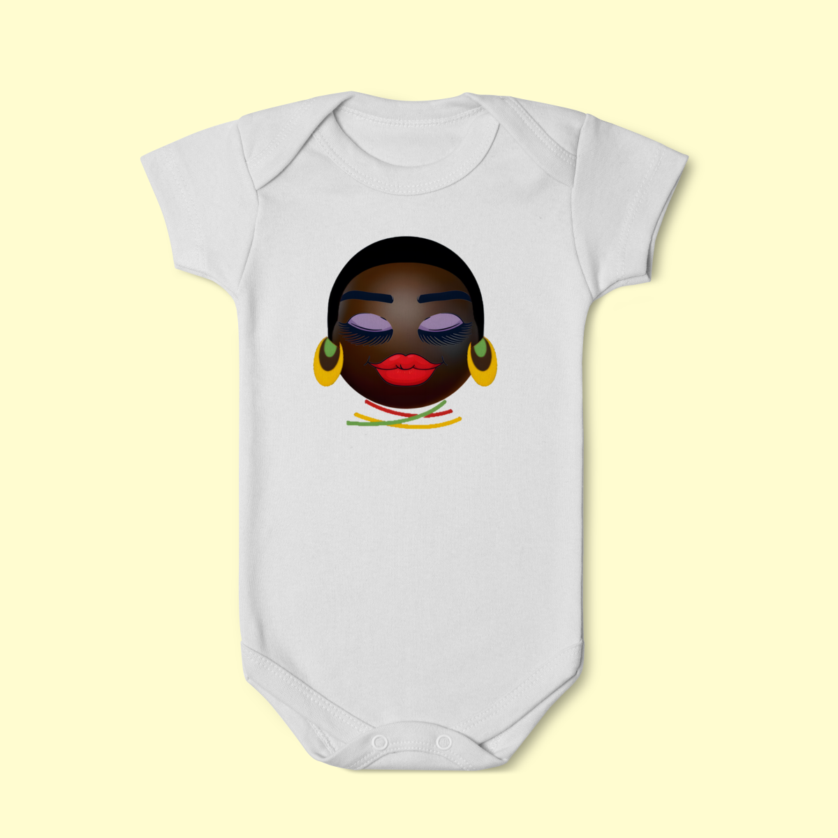 Nome do produto: Body Infantil Black Girl com brinco e colar