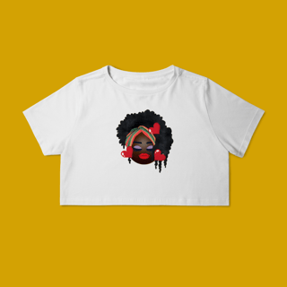 Nome do produto Cropped Black Girs Emogi 3 corações Turbante Colorido