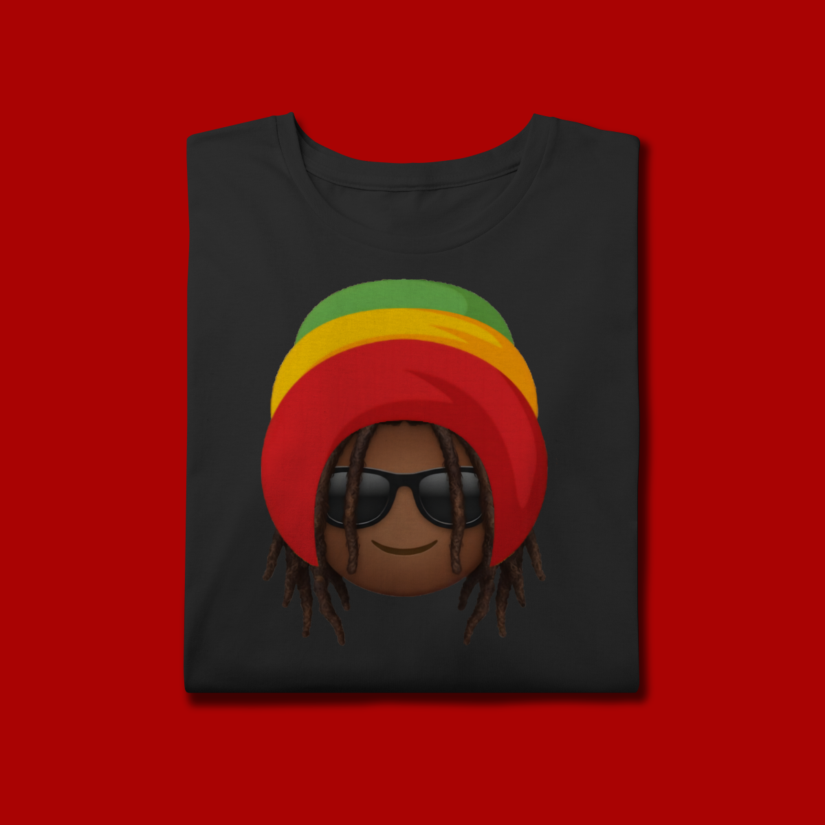 Nome do produto: T-Shirt Prime Black Emoji Jamaica