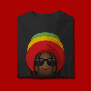 Nome do produto Camiseta Oversized Black Emoji Jamaica