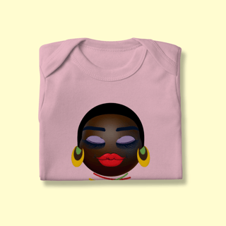 Nome do produto Body Infantil Black Girl com brinco e colar