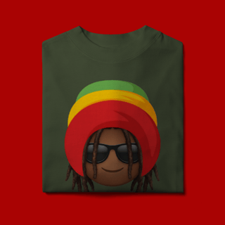 Nome do produto Camiseta Oversized Black Emoji Jamaica