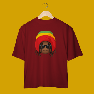 Nome do produto Camiseta Oversized Black Emoji Jamaica