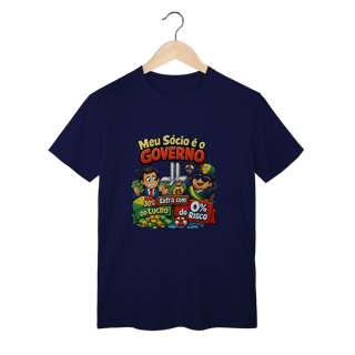 Nome do produto Meu Sócio é o Governo – T-Shirt Classic