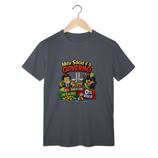 Nome do produto Meu Sócio é o Governo – T-Shirt Classic