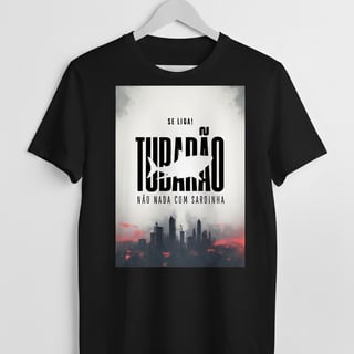 Nome do produto Camiseta Preta T-shirt Quality Temática Tubarão 