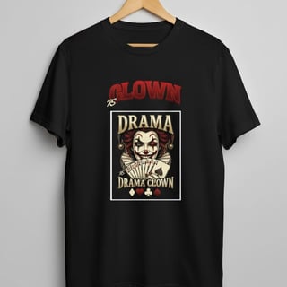 Nome do produto Camiseta Preta Quality Personalizada Palhaço