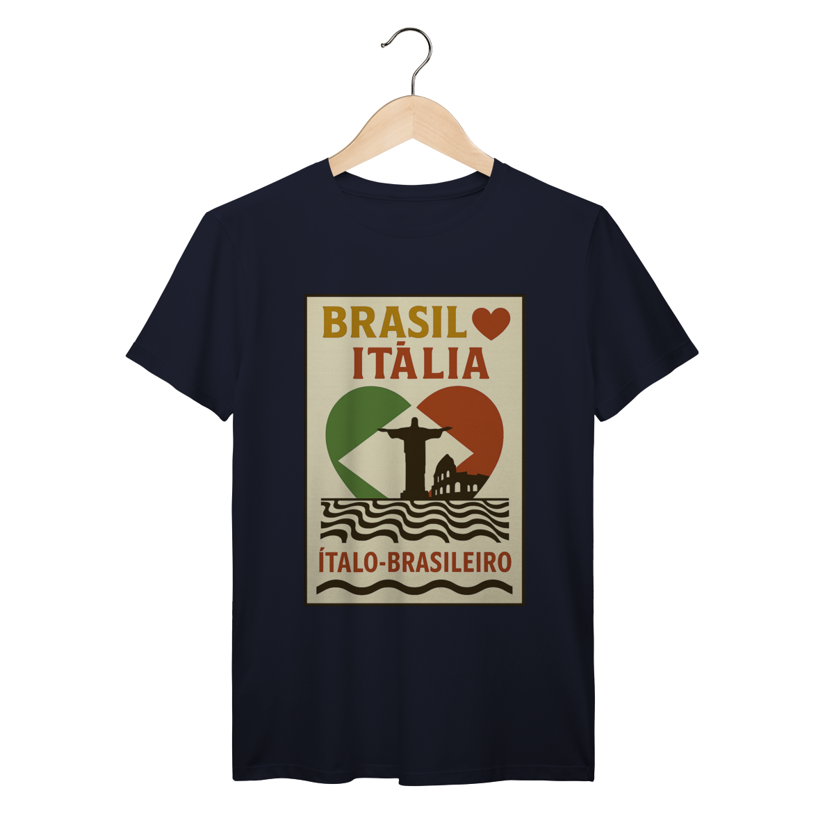 Nome do produto Brasil ❤️ Itália – Orgulho Ítalo-Brasileiro