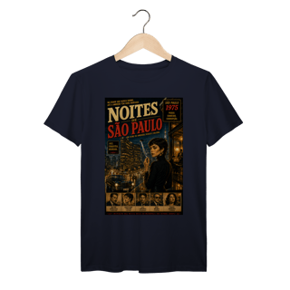 Nome do produto Noites de São Paulo – Poster Vintage Brasileiro Noir Urbano Retrô