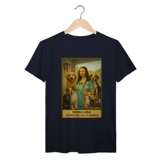 Nome do produto Camiseta Mona Lisa Veterinária de Cachorros