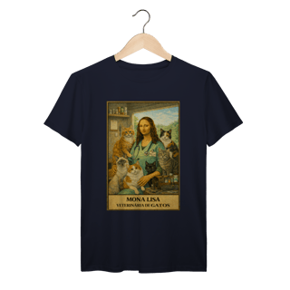 Nome do produto Camiseta Mona Lisa Veterinária de Gatos 