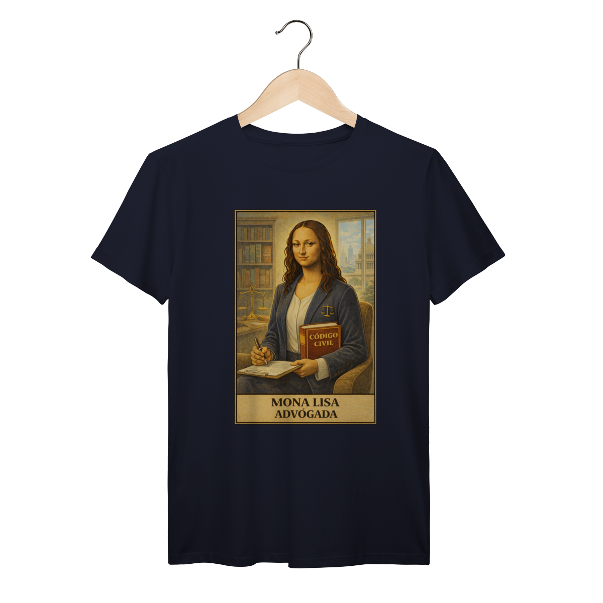 Nome do produto Camiseta Mona Lisa Advogada