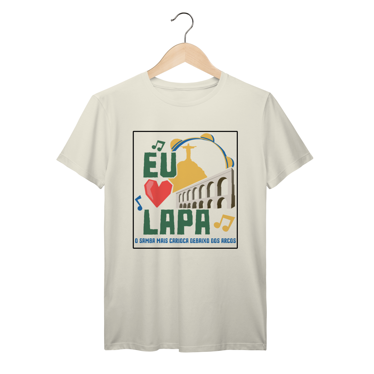 Nome do produto: Camiseta Lapa Rio de Janeiro – Eu ❤️ Lapa