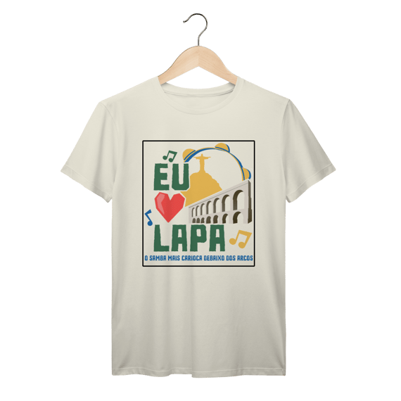 Camiseta Lapa Rio de Janeiro – Eu ❤️ Lapa