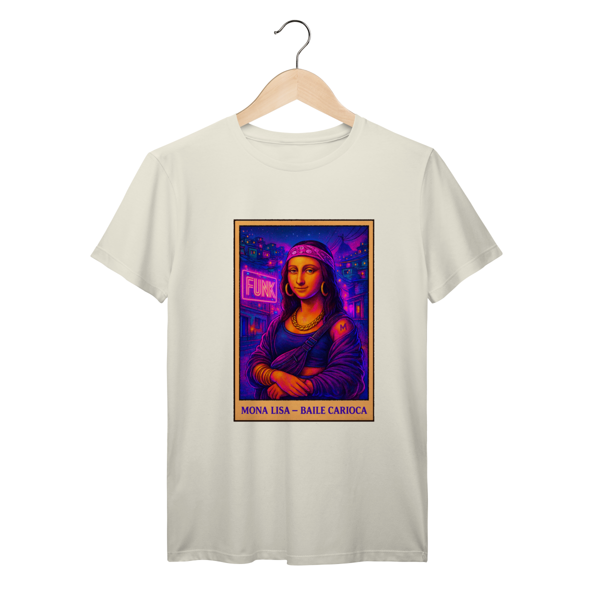 Nome do produto: Camiseta Mona Lisa Baile Carioca