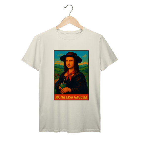 Camiseta Mona Lisa Gaúcha