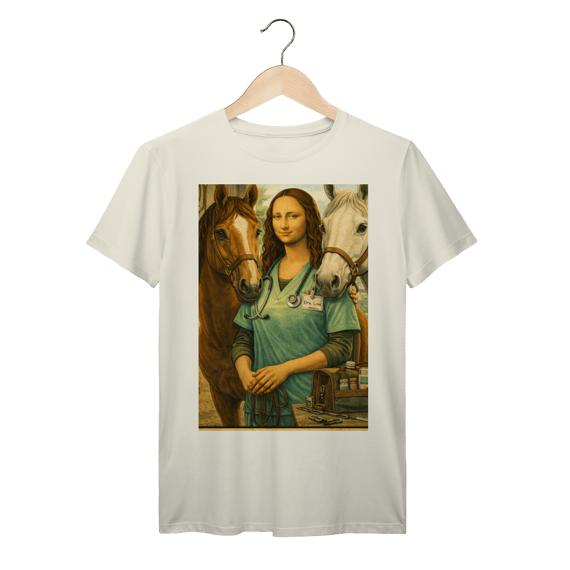 Camiseta Mona Lisa Veterinária – Equinos