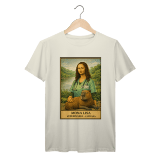 Camiseta Mona Lisa Veterinária – Capivara