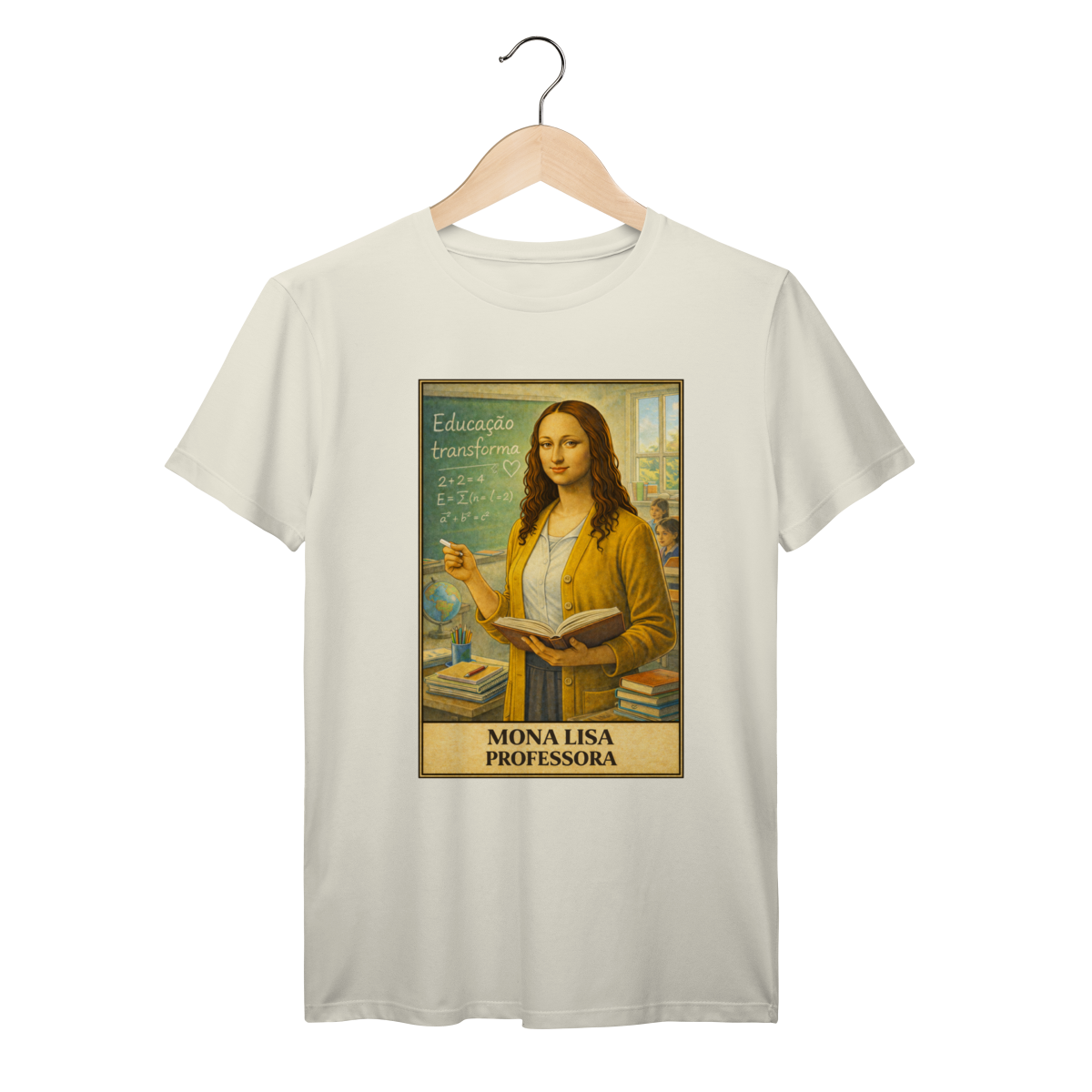 Nome do produto: Camiseta Mona Lisa Professora