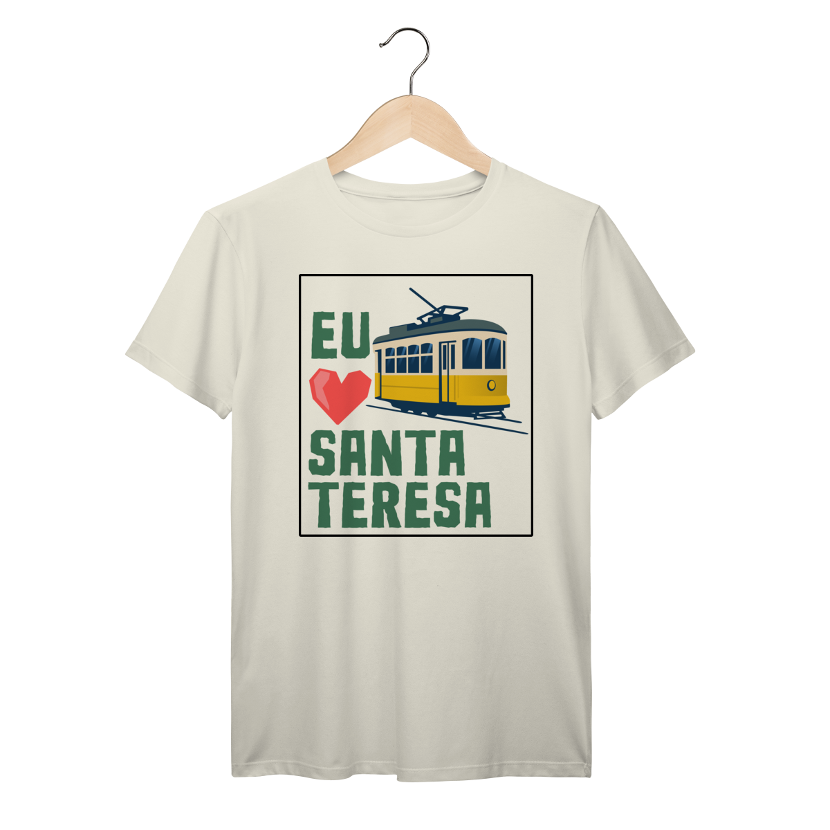 Nome do produto: Camiseta Santa Teresa Rio – Eu ❤️ Santa Teresa