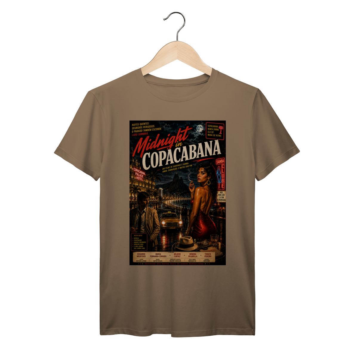 Midnight in Copacabana – Poster Vintage Brasileiro Noir Tropical