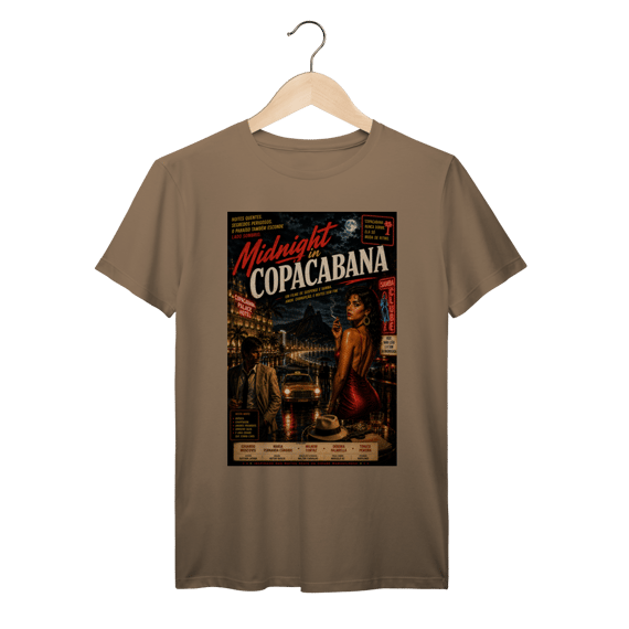Midnight in Copacabana – Poster Vintage Brasileiro Noir Tropical