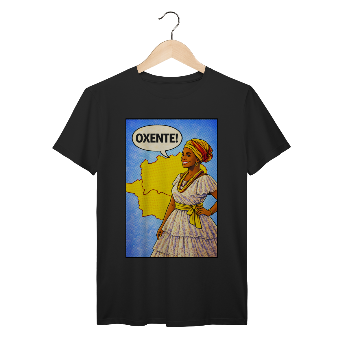 Nome do produto: Camiseta Oxente Baiana