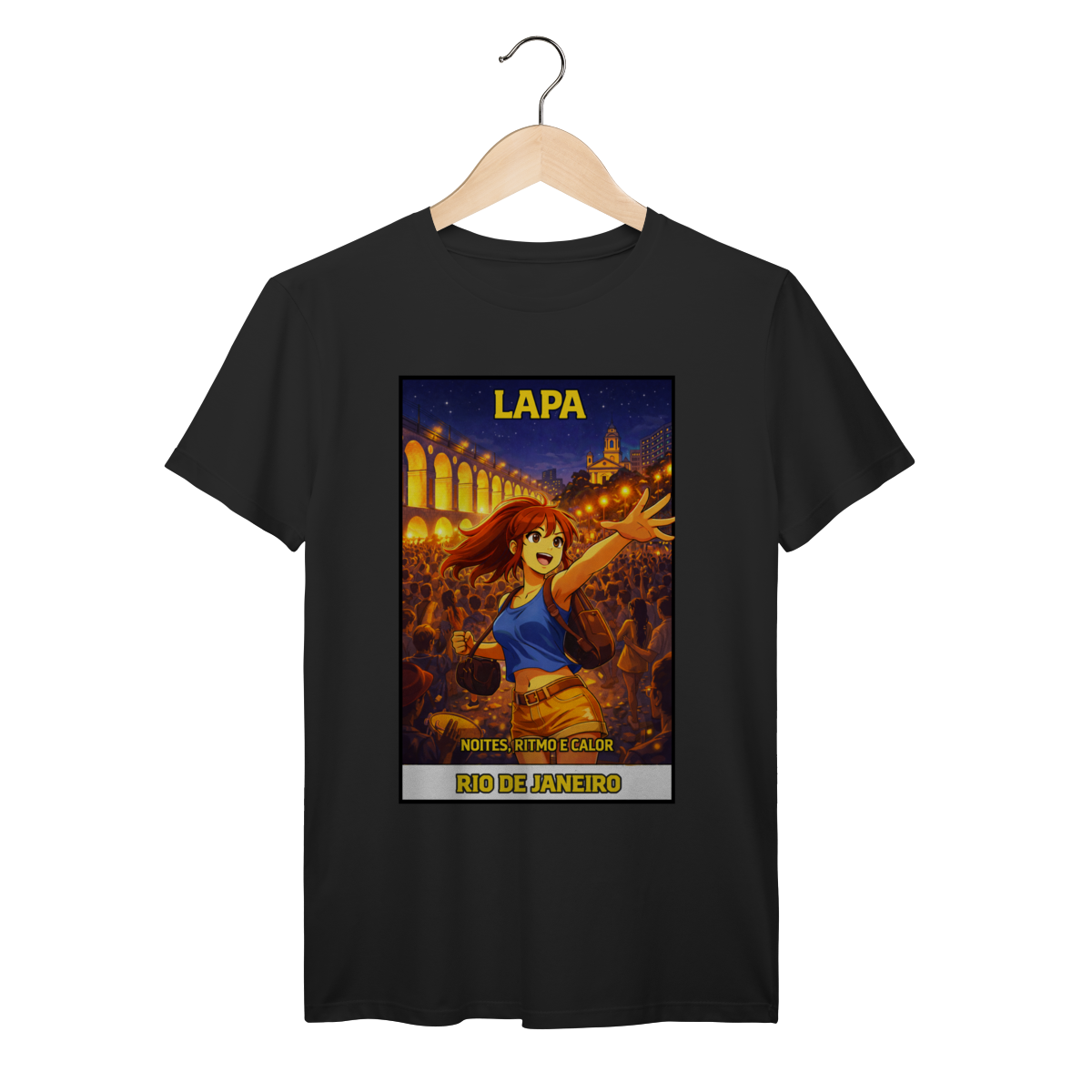 Nome do produto: Camiseta Lapa Rio de Janeiro – Noites, Ritmo e Calor