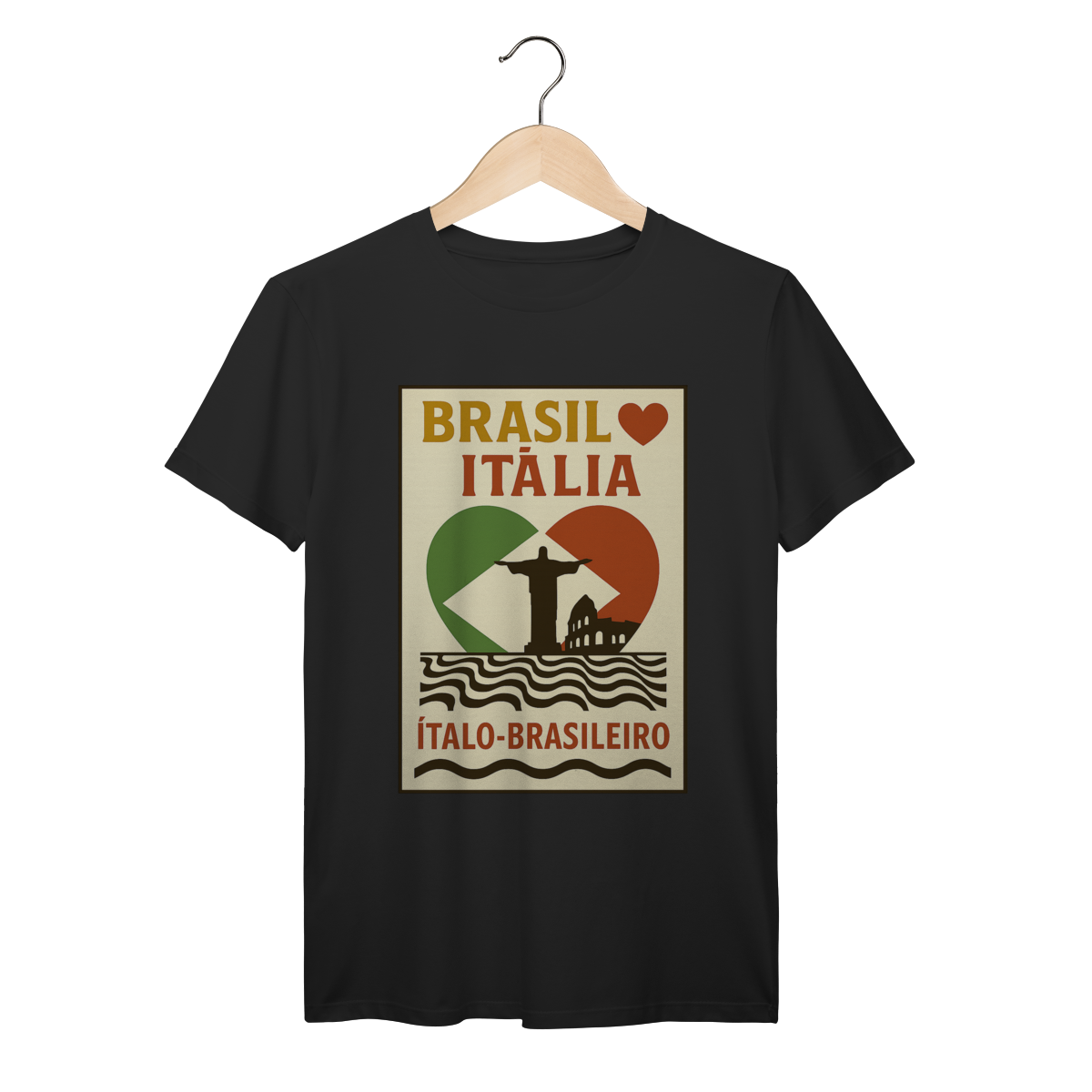 Nome do produto: Brasil ❤️ Itália – Orgulho Ítalo-Brasileiro