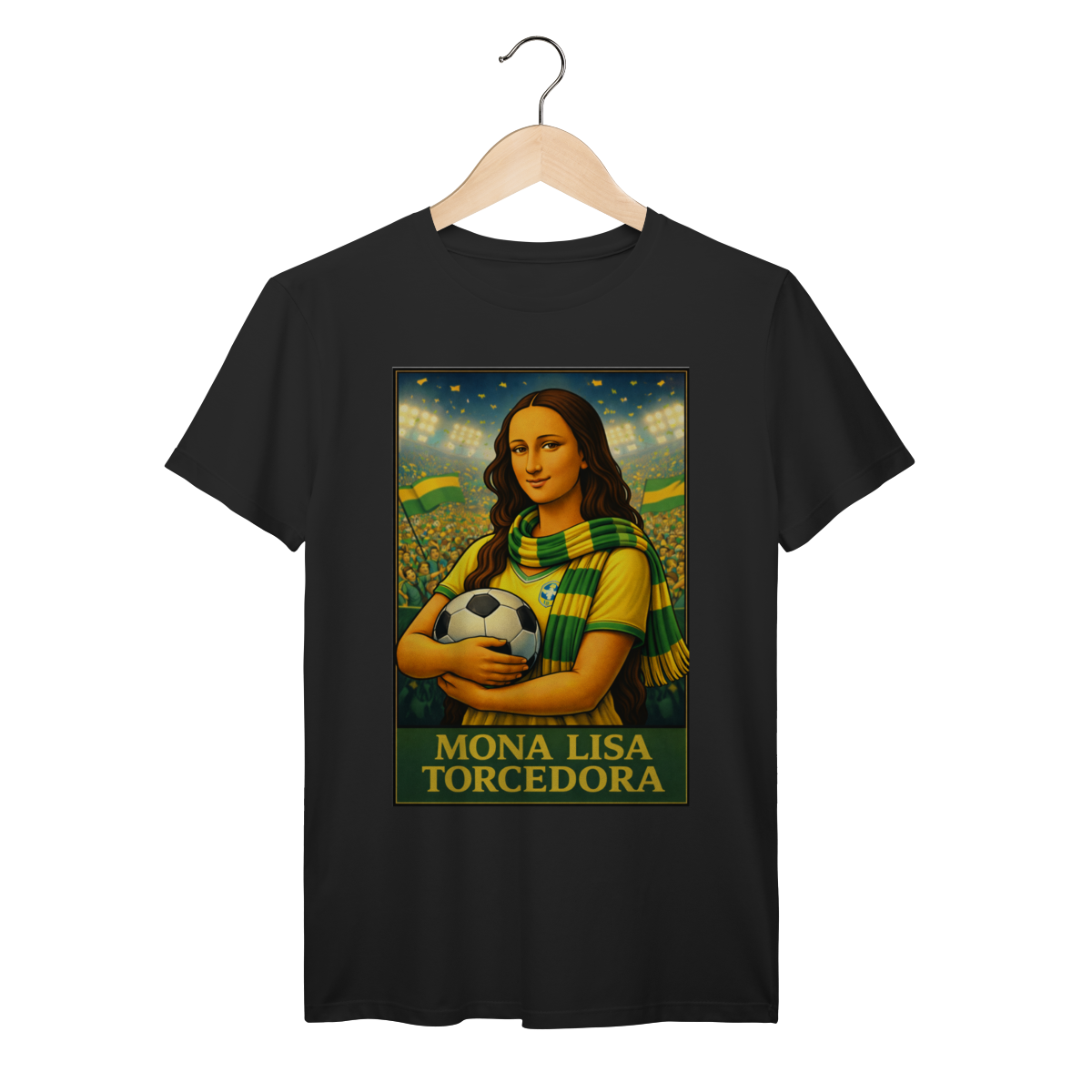 Nome do produto: Camiseta Mona Lisa Torcedora