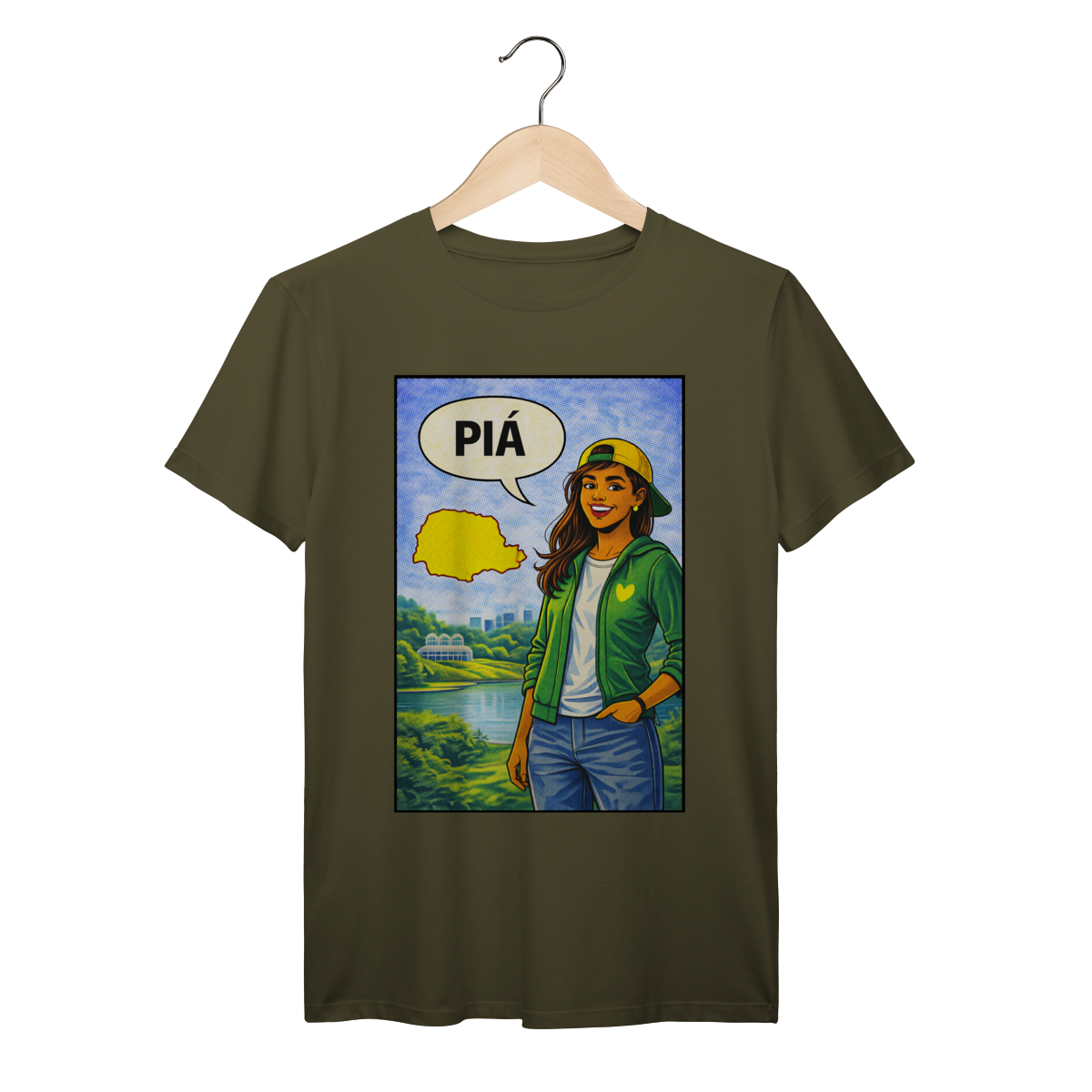 Nome do produto: Camiseta Piá Paranaense