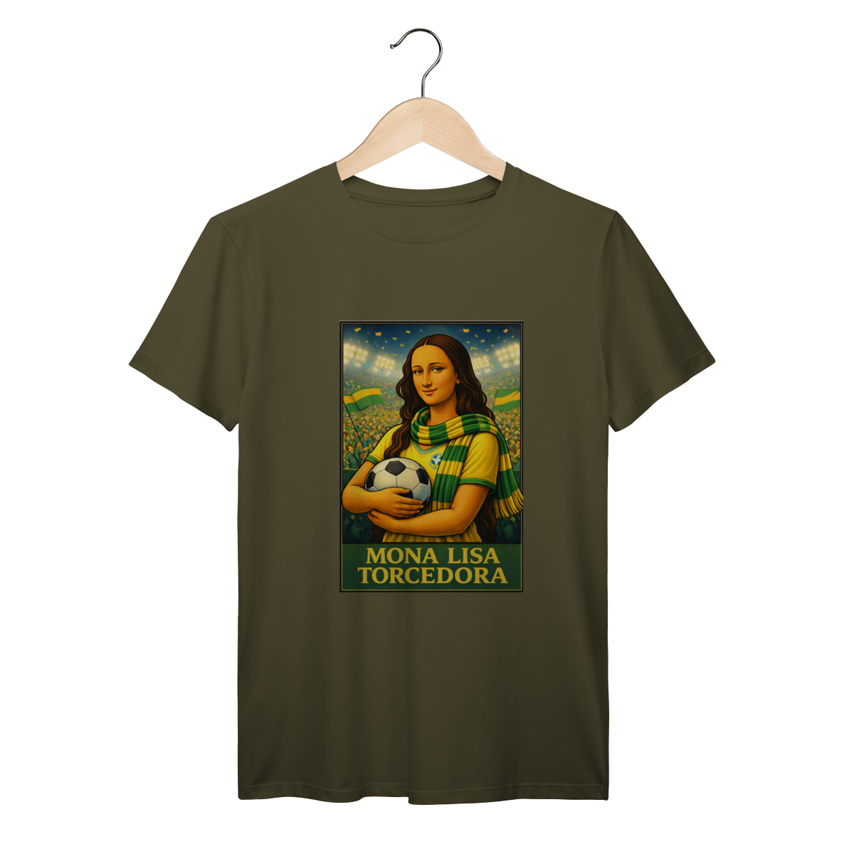 Nome do produto: Camiseta Mona Lisa Torcedora