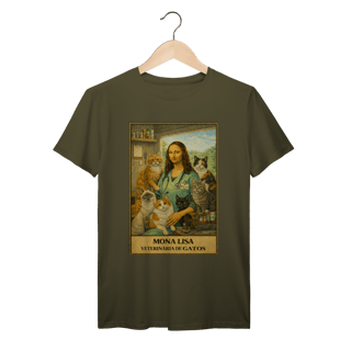 Nome do produto Camiseta Mona Lisa Veterinária de Gatos 