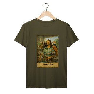Nome do produto Camiseta Mona Lisa Veterinária de Animais Silvestres