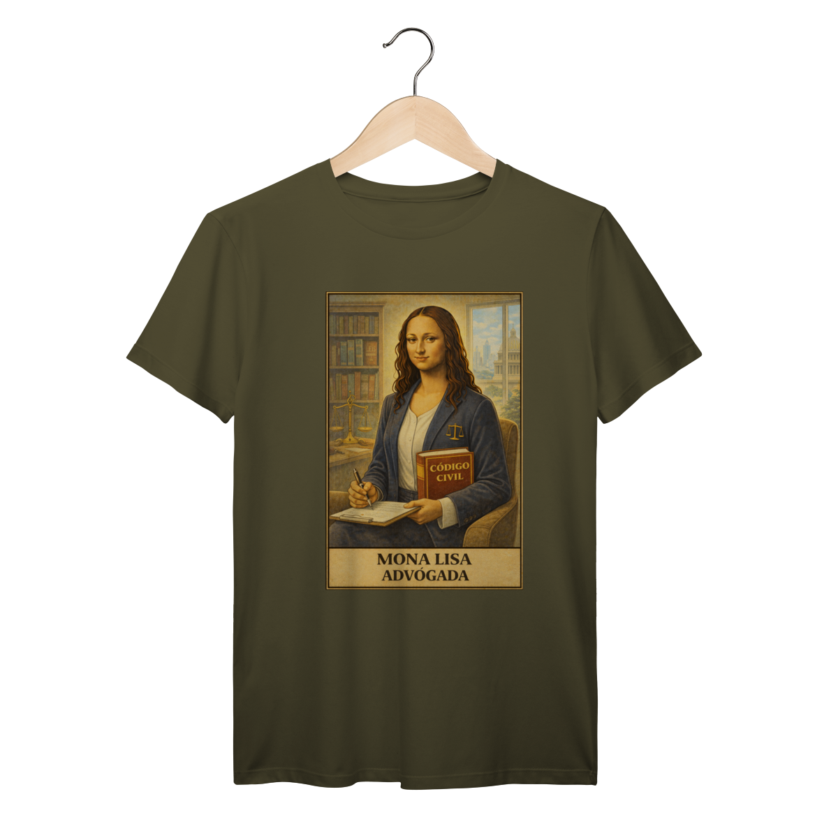 Nome do produto Camiseta Mona Lisa Advogada