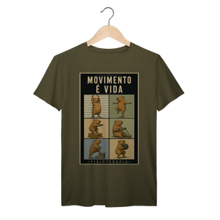 Nome do produto Camiseta Movimento é Vida – Fisioterapia Capivara