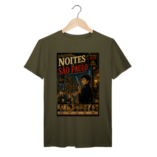 Nome do produto Noites de São Paulo – Poster Vintage Brasileiro Noir Urbano Retrô