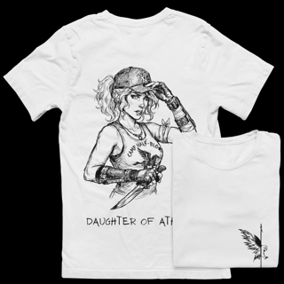 Camiseta SABEDORIA OLÍMPICA - Percy Jackson (Branco/Cinza)