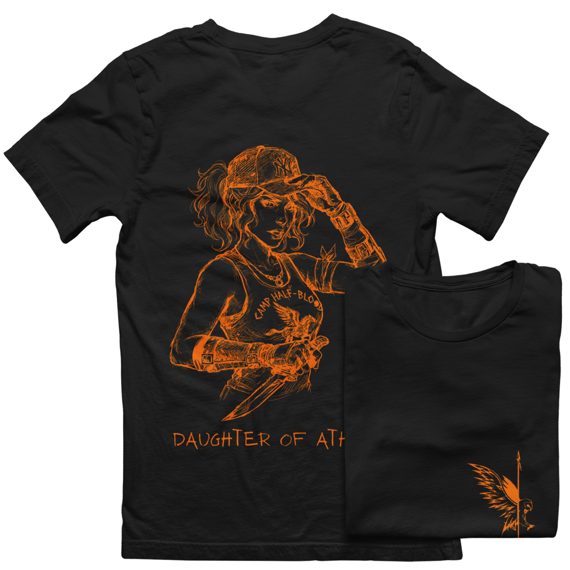 Camiseta SABEDORIA OLÍMPICA - Percy Jackson (Preto/Branco)