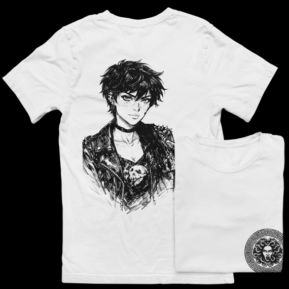 Camiseta GRAÇA ELÉTRICA - Percy Jackson (Branco)