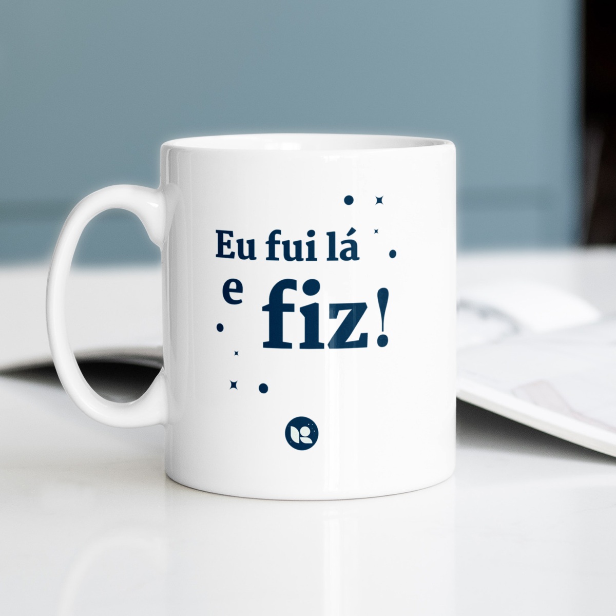 Nome do produto: Caneca Empreendedora Feminina | Eu Fui Lá e Fiz – Rede Prosperidade Plena