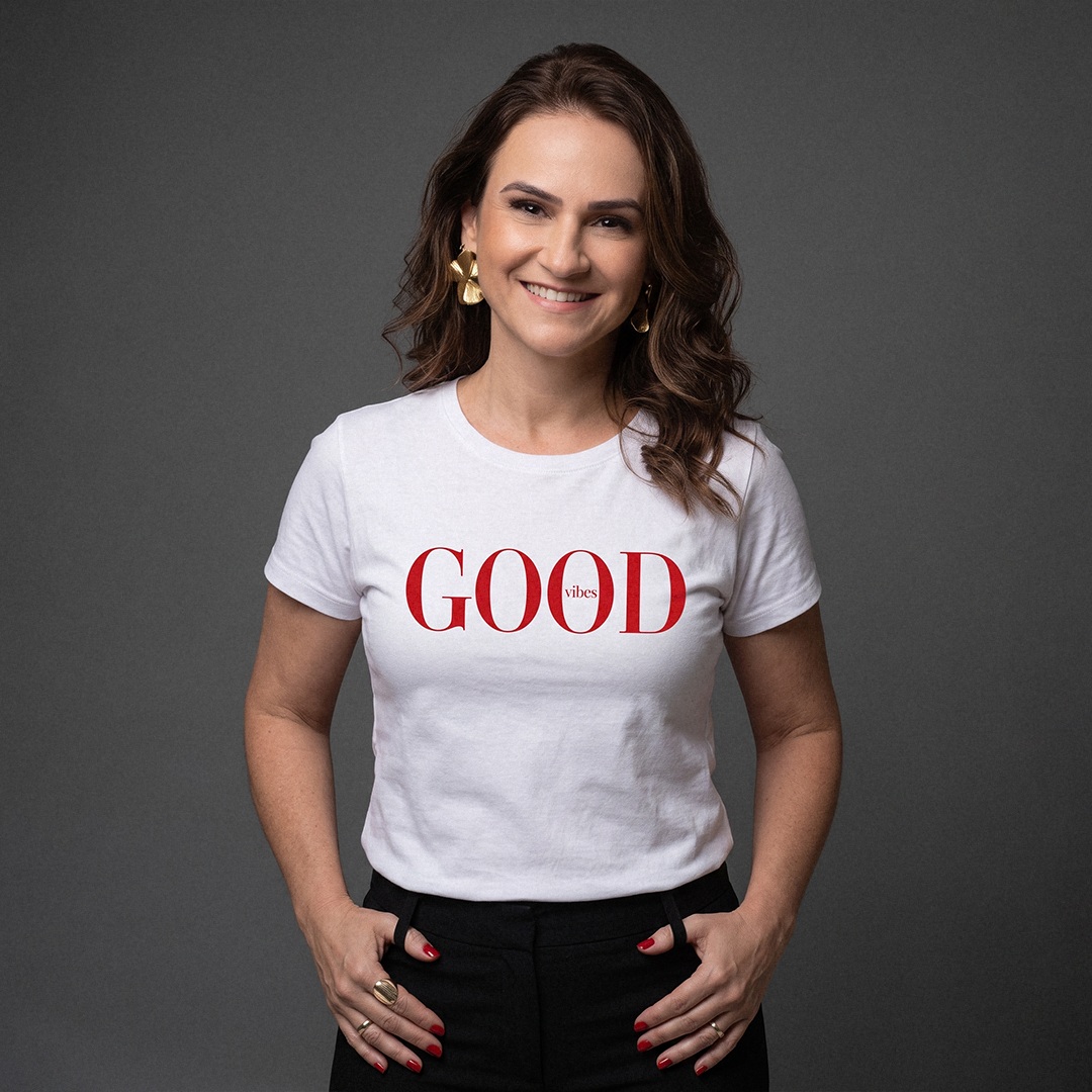 Babylook Feminina Good Vibes | Energia Positiva para Mulheres Empreendedoras