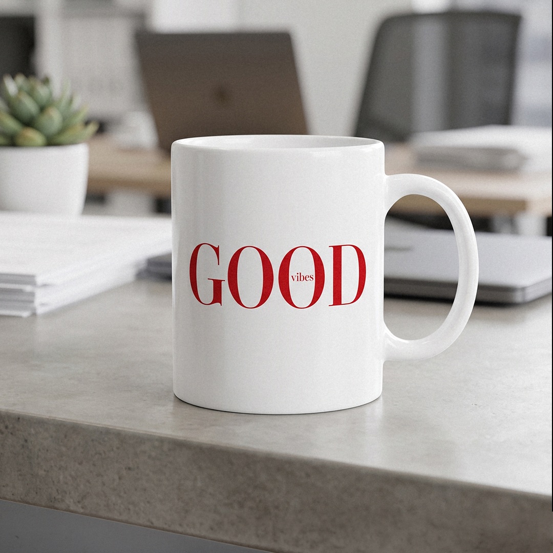 Caneca Good Vibes | Caneca para Mulheres Empreendedoras