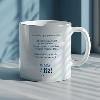 Nome do produto Caneca Empreendedora Feminina | Eu Fui Lá e Fiz – Rede Prosperidade Plena